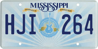 MS license plate HJI264