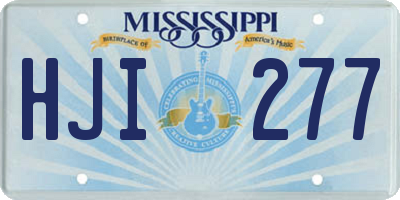 MS license plate HJI277