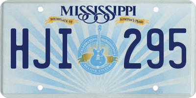 MS license plate HJI295