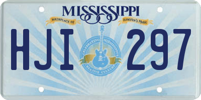 MS license plate HJI297
