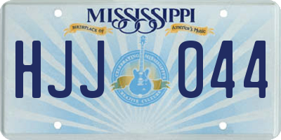 MS license plate HJJ044