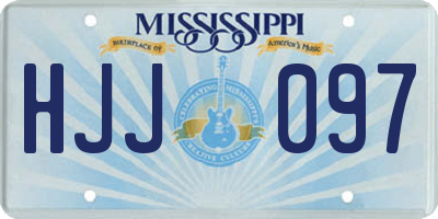 MS license plate HJJ097