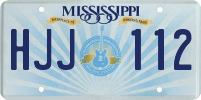MS license plate HJJ112