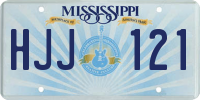 MS license plate HJJ121