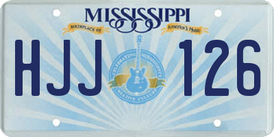 MS license plate HJJ126