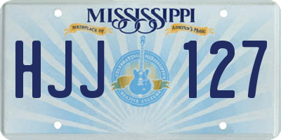 MS license plate HJJ127