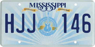 MS license plate HJJ146