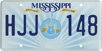 MS license plate HJJ148