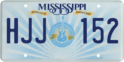 MS license plate HJJ152
