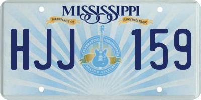 MS license plate HJJ159