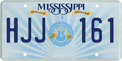 MS license plate HJJ161
