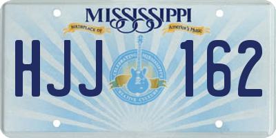 MS license plate HJJ162