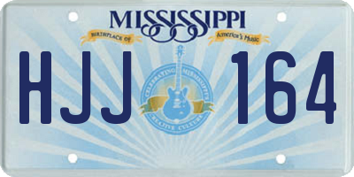 MS license plate HJJ164