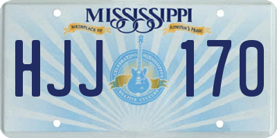 MS license plate HJJ170