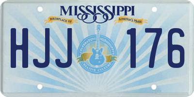 MS license plate HJJ176