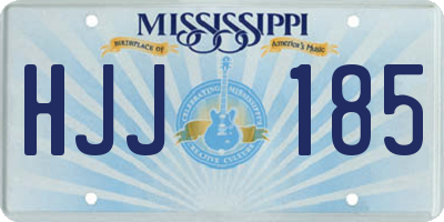 MS license plate HJJ185