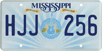 MS license plate HJJ256