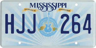 MS license plate HJJ264