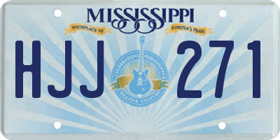 MS license plate HJJ271