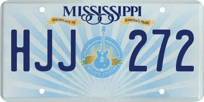 MS license plate HJJ272