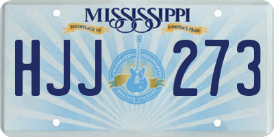 MS license plate HJJ273