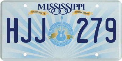 MS license plate HJJ279