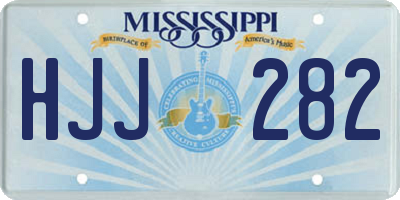 MS license plate HJJ282