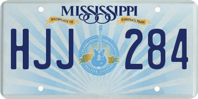MS license plate HJJ284