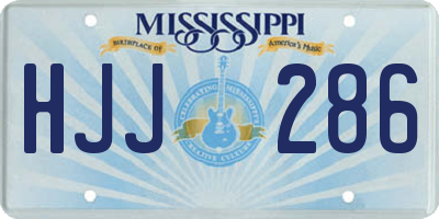 MS license plate HJJ286