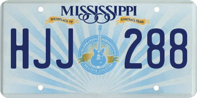 MS license plate HJJ288