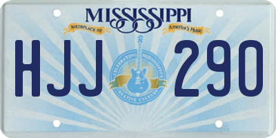 MS license plate HJJ290