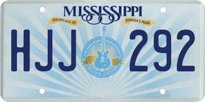 MS license plate HJJ292