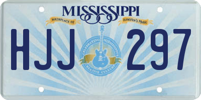 MS license plate HJJ297
