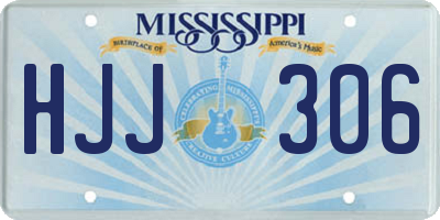 MS license plate HJJ306