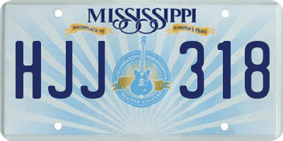 MS license plate HJJ318