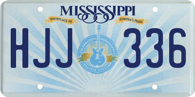 MS license plate HJJ336