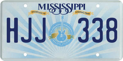 MS license plate HJJ338