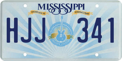 MS license plate HJJ341