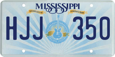 MS license plate HJJ350