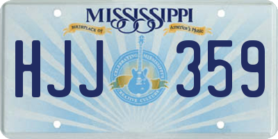 MS license plate HJJ359