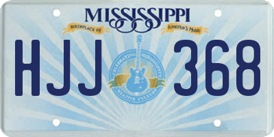 MS license plate HJJ368