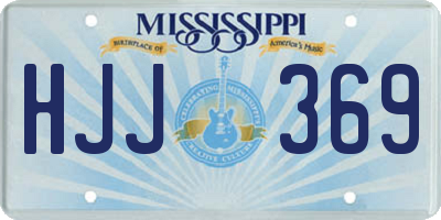 MS license plate HJJ369