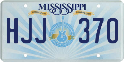 MS license plate HJJ370