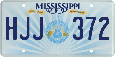 MS license plate HJJ372