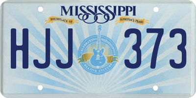 MS license plate HJJ373