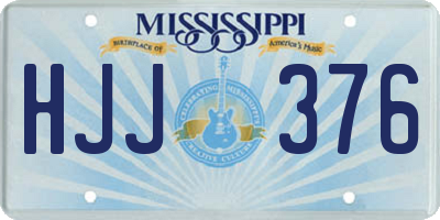 MS license plate HJJ376