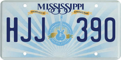 MS license plate HJJ390
