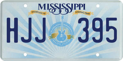 MS license plate HJJ395