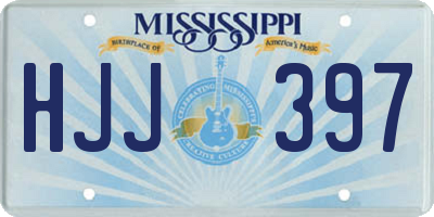 MS license plate HJJ397