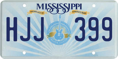 MS license plate HJJ399